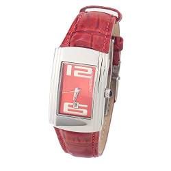 Chronotech Damen Analog Quarz Uhr mit Leder Armband CT7017L-05 von Chronotech