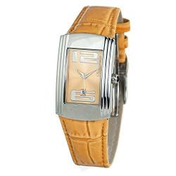 Chronotech Damen Analog Quarz Uhr mit Leder Armband CT7017L-07 von Chronotech