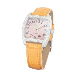 Chronotech Damen Analog Quarz Uhr mit Leder Armband CT7435L-06 von Chronotech