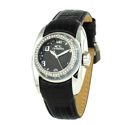Chronotech Damen Analog Quarz Uhr mit Leder Armband CT7704B-11S von Chronotech