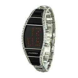 Chronotech Damen Digital Uhr mit Edelstahl Armband CT7122LS-03M von Chronotech