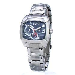 Chronotech Herren Analog Quarz Uhr mit Edelstahl Armband CC7049M-03M von Chronotech