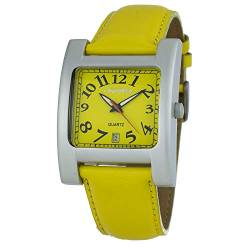 Chronotech Herren Analog Quarz Uhr mit Leder Armband CT7273-05 von Chronotech