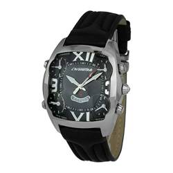 Chronotech Herren Analog Quarz Uhr mit Leder Armband CT7677M-02 von Chronotech