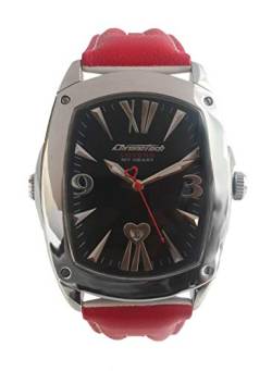 Chronotech Herren Analog Quarz Uhr mit Leder Armband CT7696M-14 von Chronotech