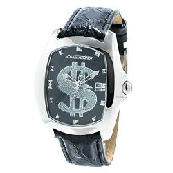 Chronotech Herren Analog Quarz Uhr mit Leder Armband CT7896M-103 von Chronotech