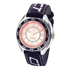 Chronotech Unisex Erwachsene Analog Quarz Uhr mit Leder Armband CC6280L-07 von Chronotech