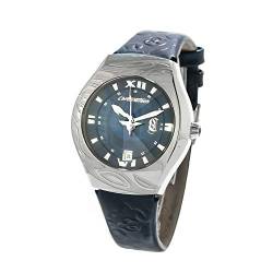 Chronotech Unisex Erwachsene Analog Quarz Uhr mit Leder Armband CT7694L-04 von Chronotech