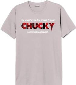 Chucky Herren Uxchuckts003 T-Shirt, Rosa, S von Chucky
