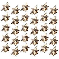 Chudian 30 Stück Sterne Brosche Modische Ansteckernadel für Kleidung Hut Anzug Pullover für Damen und Herr Sicherheitsnadel (Gold) von Chudian