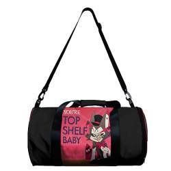 Anime Hazbin Hotel Charakter Druck Sporttasche Cosplay Reisetasche Fitness Tasche mit Schultergurt für Damen und Herren (typ5) von Chukamalilayi