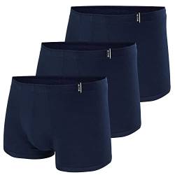 CiTO Herren Boxershorts Modal-Qualität im 3er Pack (3XL, dunkelblau) von CiTO