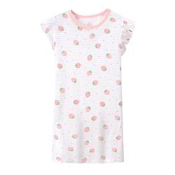 Cicilin Kinder Mädchen Nachthemd Pyjamas Sommer Nachtwäsche 100% Baumwolle Kleid Dünne Weich 3 DE 150 (Asie 160) von Cicilin