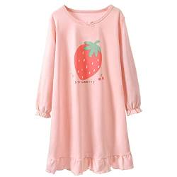 Cicilin Kinder Mädchen Nachthemd Pyjamas Sommer Nachtwäsche 100% Baumwolle Kleid Weich 6 DE 100 (Asie 110) von Cicilin