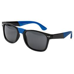 Ciffre EL-Sunprotect® Sonnenbrille Nerdbrille Brille Nerd Matt Gummiert Schwarz Blau Teil Gummiert UV400 von Ciffre