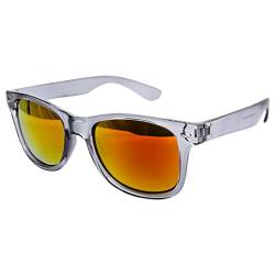 Ciffre EL-Sunprotect® Sonnenbrille Nerdbrille Brille Nerd Transparent Feuer Grau UV400 von Ciffre