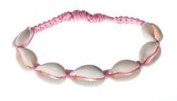 Ciffre Muschelarmband Glücksbringer Geburtstag Armband Band Muschel Rosa von Ciffre