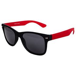 Ciffre Nerdbrille Sonnenbrille Stil Brille Pilotenbrille Vintage Look Schwarz Rot Matt von Ciffre