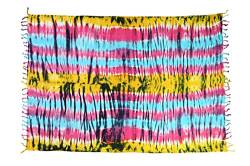 Ciffre Sarong Pareo Wickelrock Strandtuch Tuch Schal Wickelkleid Strandkleid Blickdicht Formentera - Bunt von Ciffre