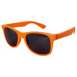 Ciffre Sonnenbrille Nerdbrille Nerd Retro Look Brille Pilotenbrille Vintage Look - ca. 80 verschiedene Modelle Orange von Ciffre