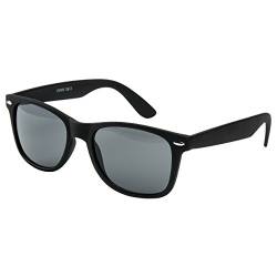 Ciffre Sonnenbrille Nerdbrille Nerd Retro Look Brille Pilotenbrille Vintage Look - ca. 80 verschiedene Modelle Schwarz Matt von Ciffre