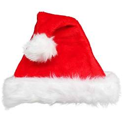 Ciffre Weihnachtsmütze Mütze Weihnachten Weich Nikolausmütze Dicker Fellrand aus Plüsch Top Qualität Neue Qualität 100% Super Warm von Ciffre