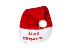 Ciffre Weihnachtsmütze Nikolausmütze Mütze Weihnachten Nikolausmütze Santa Christmas Nikolaus Weihnachtsmütze Baby Rot von Ciffre