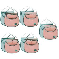 Ciieeo 10 STK Hängender Knoblauchbeutel Wiederverwendbare Netztaschen Für Lebensmittel Aufbewahrungsbeutel Für Obst Und Gemüse Mesh-Taschen Multifunktionstasche Stoff Spielzeug Einkaufen von Ciieeo