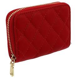 Ciieeo 1stk Organkarteninhaber Slim Wallet Zip Beutel Geldbörse Karten Tasche Kartentasche Für Frauen Karten Reißverschlusstasche Pu-kartenbeutel Id-Ordner Pu-Leder Mini Damen von Ciieeo