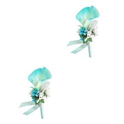 Ciieeo 2 Stk Broschennadeln Corsage Für Den Abschlussball Blumenstrauß Für Die Braut Blumensträuße Für Die Hochzeit Braut Ansteckblume Brautstrauß Bräutigam Europäischer Stil Stift von Ciieeo