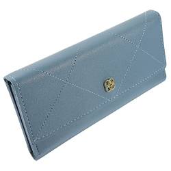 Ciieeo Lange Einfarbige Geldbörse Small Wallet for Women Clutch-Organizer Mit Geldbörsen Karten- Münzhalter Multifunktionale Brieftasche Konto Kartenetui Groß Fräulein Damenclip Pu-Leder von Ciieeo