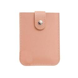 Ausweiskarten, große Kapazität, für Damen und Herren, dünn, Visitenkarten-Brieftasche, Münzfach, Organizer, Etui, schmale Karte, Banktasche, Kreditkarte, rose, 10.4*7.4cm von Cikiki