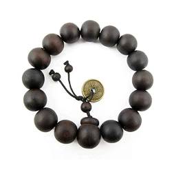 Cikiki Verstellbares Armband für Herren, schwarze Lava-Heilung, Balance-Perlen, Reiki-Buddha-Gebet, natürlich für Frauen, V8w1, Herren-Yoga-Armband von Cikiki