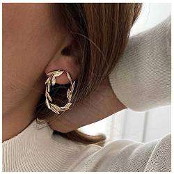 Cimenexe Böhmische Blatt Ohrringe Hohl Oval Ohrstecker Gold Olivenzweig Ohrringe Ausschnitt Oval Blatt Ohrringe Blatt Pflanze Ohrringe Schmuck Für Frauen Und Mädchen Geschenke von Cimenexe