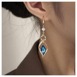 Cimenexe Böhmische Saphir Kristall Ohrringe Gold Geometrische Saphir Ohrringe Cz Saphir Ohrringe Blau Kristall Tropfen Ohrringe Schmuck Für Frauen Und Mädchen von Cimenexe