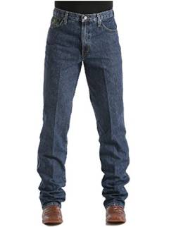 Cinch Herren Green Label Original Fit Jeans, Dark Stonewash, 36W x 32L, Dunkel Stonewash, 36W / 32L von Cinch