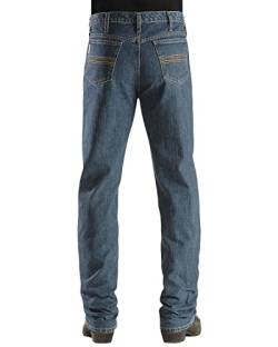 Cinch Silberfarbenes Herren-Label - Blau - 34W / 32L von Cinch