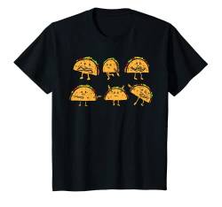 Kinder Dancing Tacos Kid Cinco De Mayo Dab Floss Mexican Boys Girls T-Shirt von Cinco De Mayo Shirts Women Men Kids Mexican Gifts