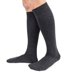 Ciocca - 6 Paar Socken für Männer - Lange, Warme, Strapazierfähige, Herrensocken, Aus gezwirnter Baumwolle, 2 Größen, Anthrazitfarben [450W_089_I_6] von Ciocca