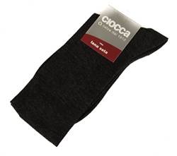 Ciocca Lange Socke Wolle & Seide Mann Herren Artikel 844 Made in Italy, 087 Antracite, TAGLIA 11-11mezzo-PIEDE 42/43 von Ciocca