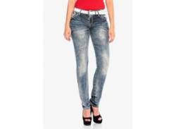 Bequeme Jeans CIPO & BAXX Gr. 25, Länge 32, blau Damen Jeans von Cipo & Baxx