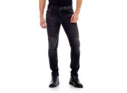 Bequeme Jeans CIPO & BAXX Gr. 38, Länge 34, schwarz Herren Jeans von Cipo & Baxx