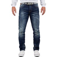 Cipo & Baxx 5-Pocket-Jeans Hose BA-CD186A W30/L34 (1-tlg) mit lässiger Stonewashed Waschung von Cipo & Baxx