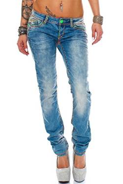 Cipo & Baxx Damen Jeans CBW0445-bans W25/L32 von Cipo & Baxx