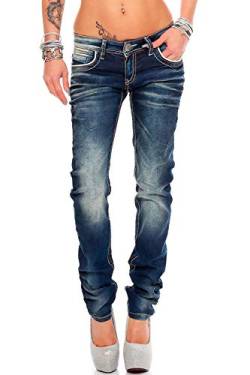 Cipo & Baxx Damen Jeans WD256-bans Blau W27/L30 von Cipo & Baxx