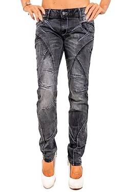 Cipo & Baxx Damen Jeans WD477-bans Black W30/L32 von Cipo & Baxx