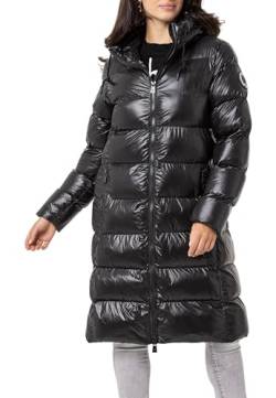 Cipo & Baxx Damen Steppmantel Jacke Parka Knielang Winterjacke Stepp Kapuze WM137 Schwarz XL von Cipo & Baxx