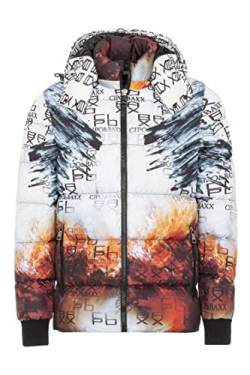 Cipo & Baxx Herren Jacke Jacket Steppjacke Winter Polyester Outdoor CM184 Ecru S von Cipo & Baxx