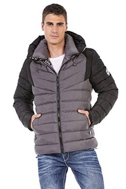 Cipo & Baxx Herren Jacke Winterjacke Outdoor Kapuzenjacke CM185 Anthracite M von Cipo & Baxx