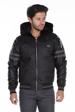 Cipo & Baxx Herren Jacke mit Schlangenstruktur Schwarz Gr.L von Cipo & Baxx